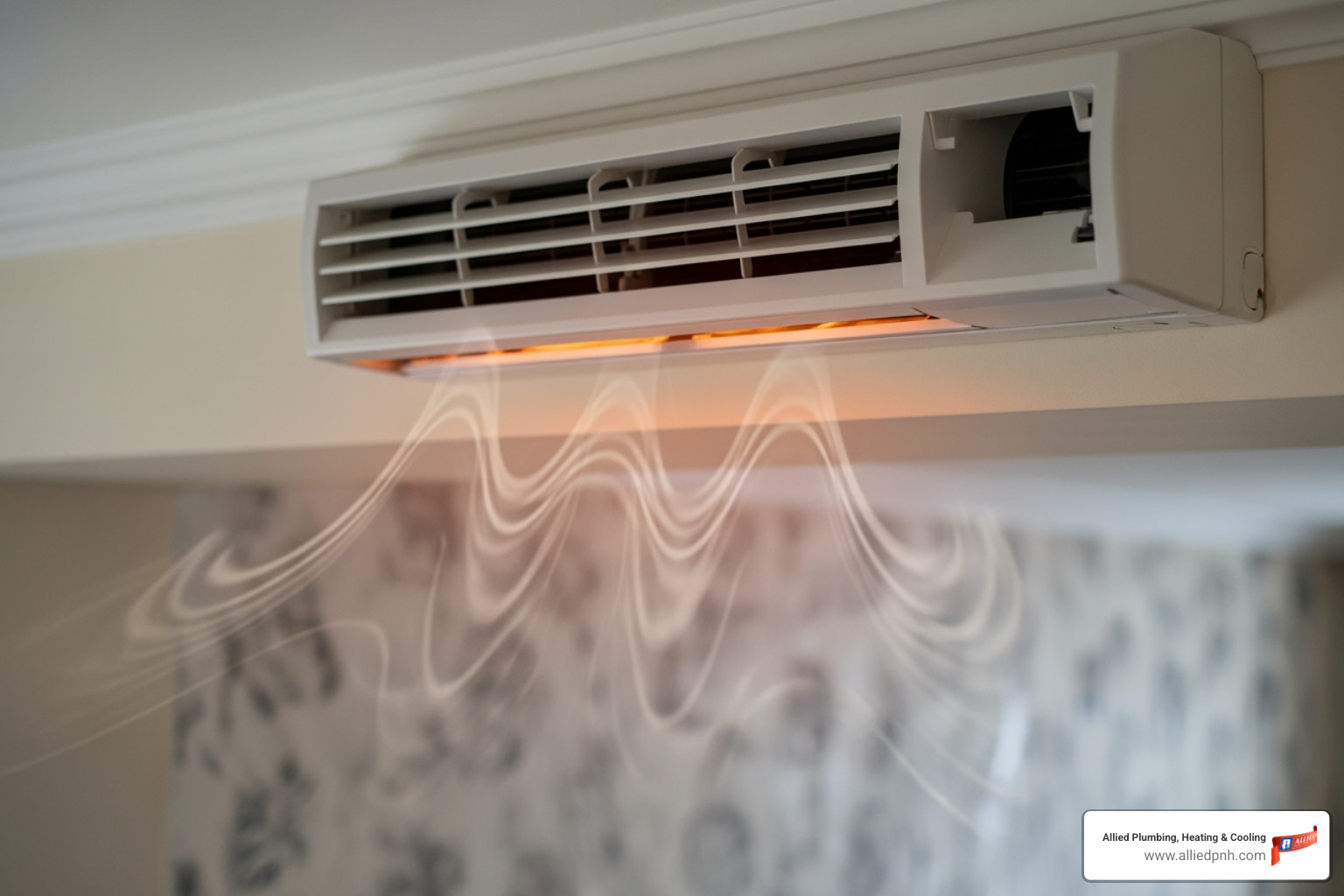 AC blowing hot air